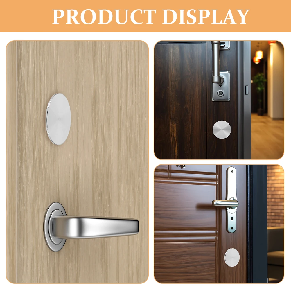 

Door Hole Decorative Lock Plate Filler Cylinder Bolt Sealer Reinforcement Hardware Door Lock Plate Deadbolt Knob Cover