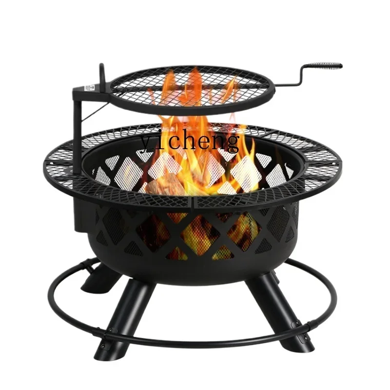 

Tqh Barbecue Heating Dual-Use Roasting Stove Courtyard Barbecue Grill Multi-Function Warm Pot