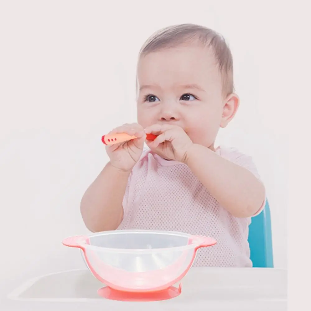 Simple Safety Baby Suction Cup Bowl Soft Anti-fall Baby Feeding Bowl Food Grade PP Eating Food Bowl Baby Products