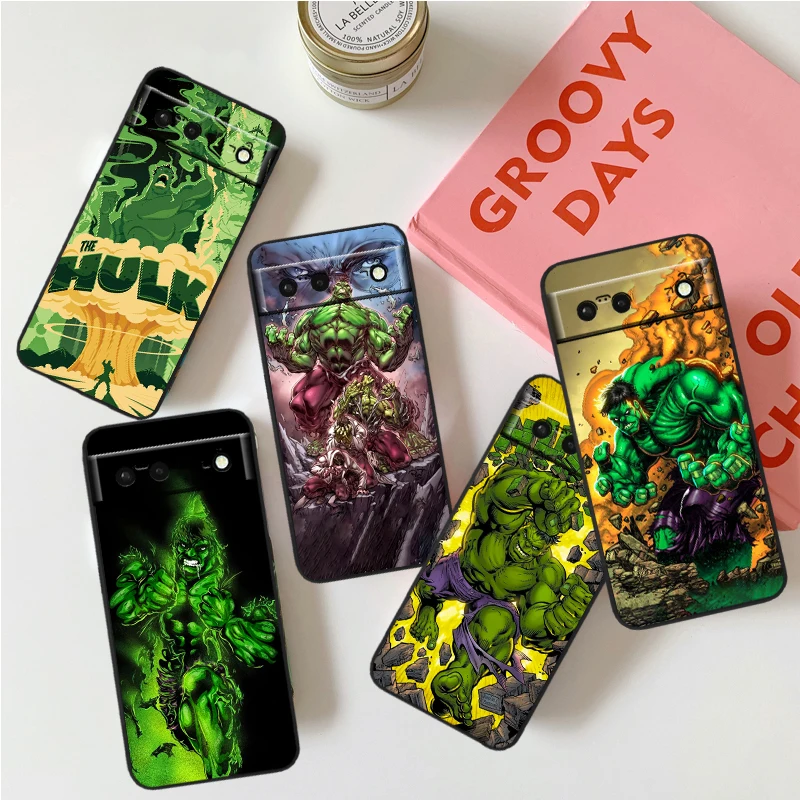 

Marvel Cool Hulk Anime For Google Pixel 8 7A 7 6A 6 5A 5 4 4A XL 5G Black Silicon Shockproof Shell Soft Phone Case