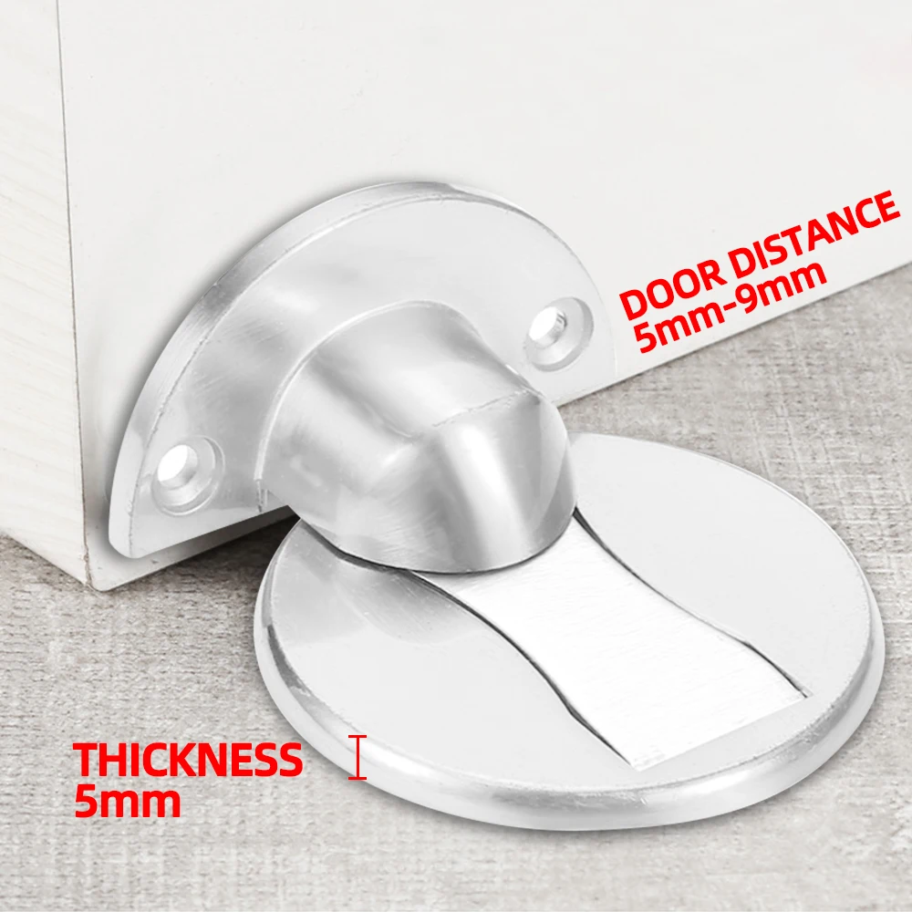 Magnetischer Türstopper, selbstklebend, Türstopper, Halter, versteckter, wasserdichter Fang, Boden, nagelfreier Aufkleber, unsichtbare Türstopper, Möbel