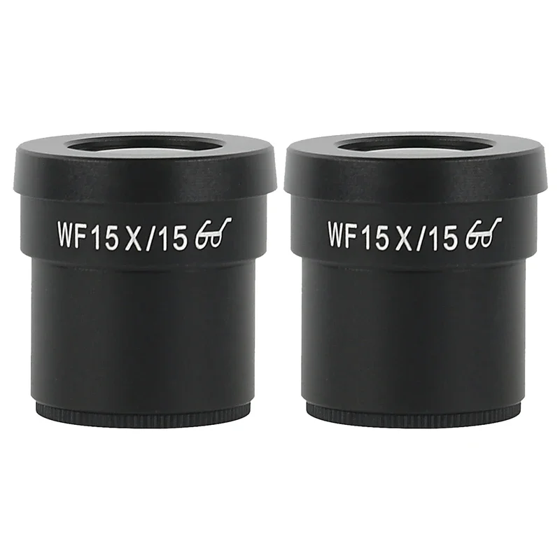 One Pair WF10X WF15X WF20X WF25X WF30X Eyepiece For Stereo Microscope Wide Field 20mm 15mm 10mm 9mm WF10X/20 High Eye-Point