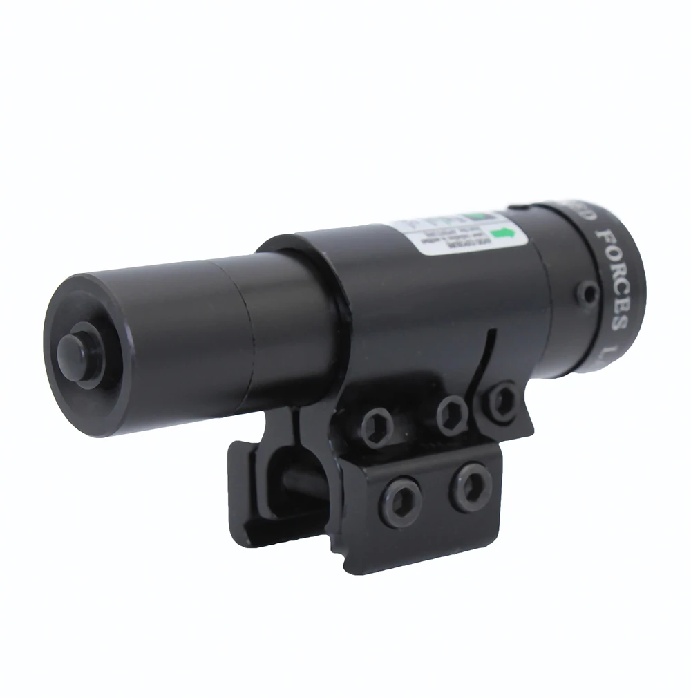 Soporte de riel de alcance de mira de haz láser de punto verde rojo para caza de pistola de aire de Rifle