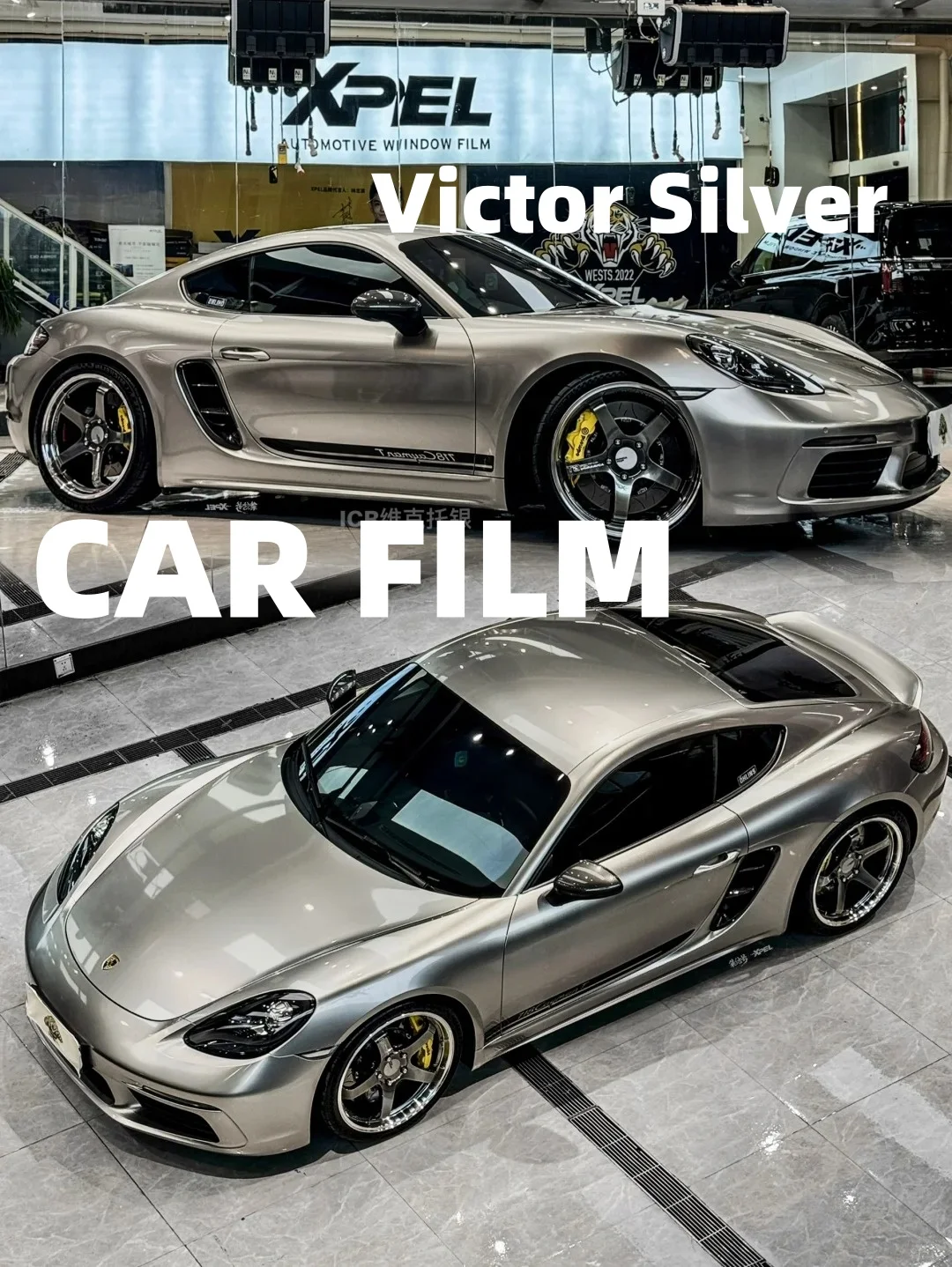 Victor Silver Car Film Waterproof Highest Quality Full Vehicle Coverage Vinyl Wrap Vehicle Wrap Car Decoration 1.52*17M