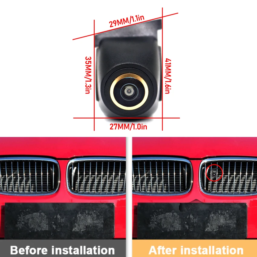 Car Front View Parking LOGO Camera Waterproof Night Vision For BMW 3 Series F30 F31 F34 Facelift M3 F80 2012~2016 2017 2018