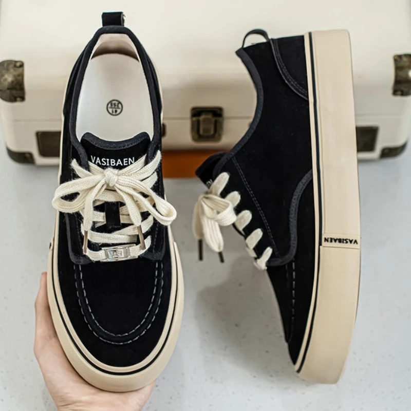 

Fashionable and Versatile Sporty and Casual Style Trendy Men's Large-sized Color-matched Low-top Round-toe Sneakers