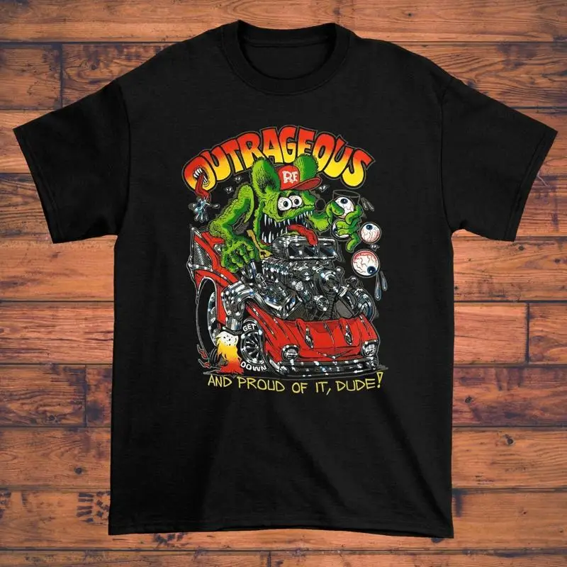 Ed Roth Rat Fink  T shirt For Fan Black All Size