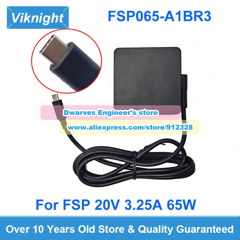 Genuine 20V 3.25A 65W AC Adapter FSP FSP065-A1BR3 Laptop Charger for Intel NUC M15 USB-C Power Supply 5V/3A 9V/3A 12/3A 15V/3A