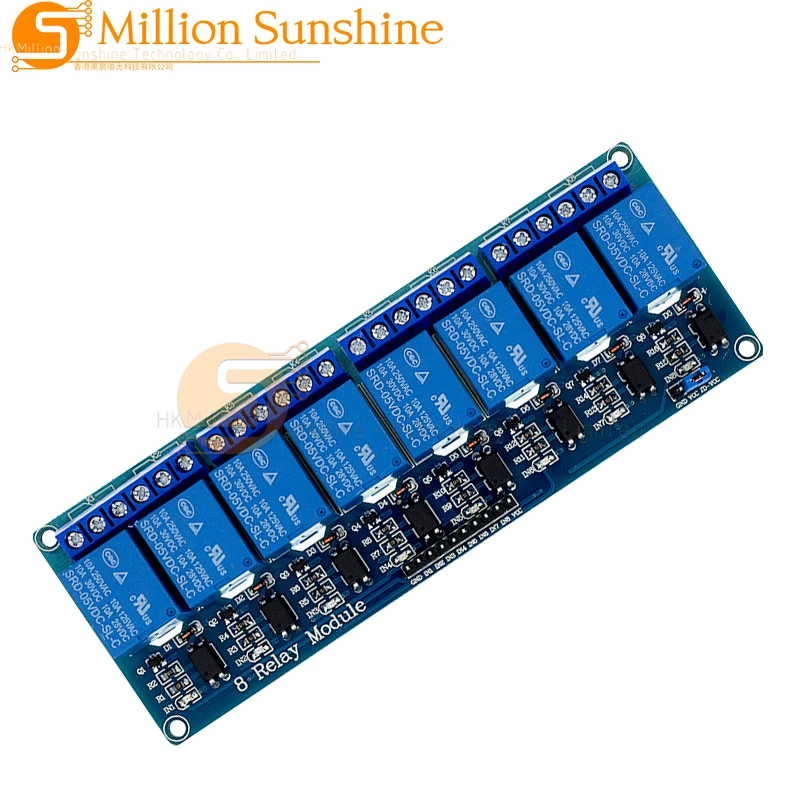 Módulo de Relé Canal com Optoacoplador, 5V, 1, 2, 4, 8 Canal Arduino Módulo de Saída Relé, 1, 2, 4, 8 Way, Em Stock