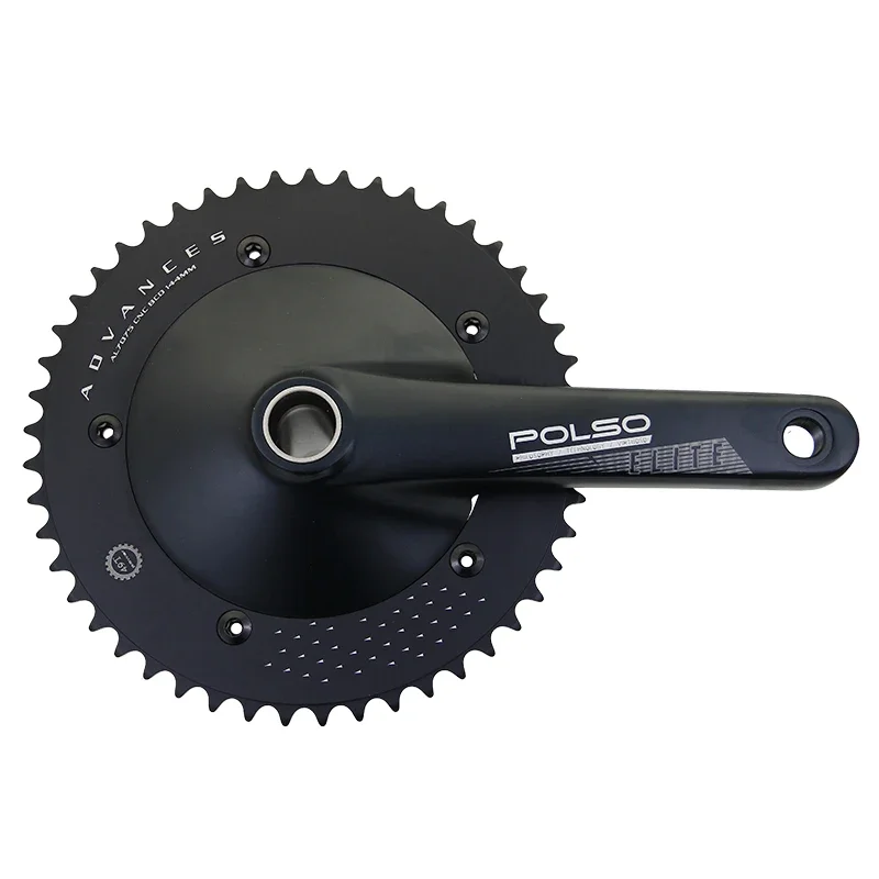 PC001 Bicycle parts hot sale fixed gear anodized crank 165mm 170mm 175mm black silver anodized aluminum alloy crankset