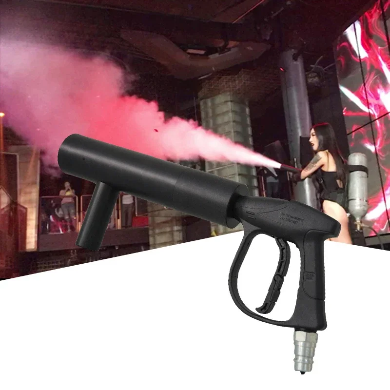 Mini Handheld DJ CO2 Cryo Jet Gun Cannon CO2 Gun Carbon Dioxide Gas Fog Air Wedding Gun for Party Night Club Stage Show