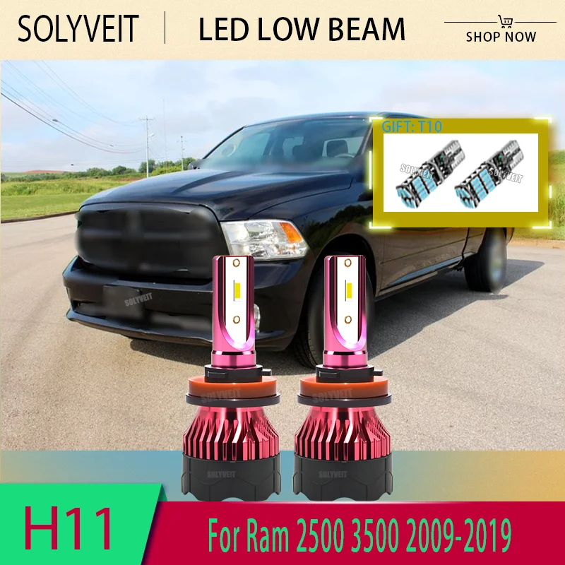 

High Performance H11/H9/H8 LED Low/Dipped Beam Bulb For Ram 2500 3500 2009 2010 2011 2012 2013 2014 2015 2016 2017 2018 2019
