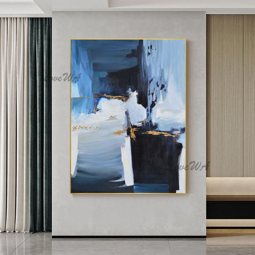 

Large Living Room Wall Pictures Golden Painting Modern Wall Abstract Art Canvas Roll For Paintings Home Decor Artwork Unframed
