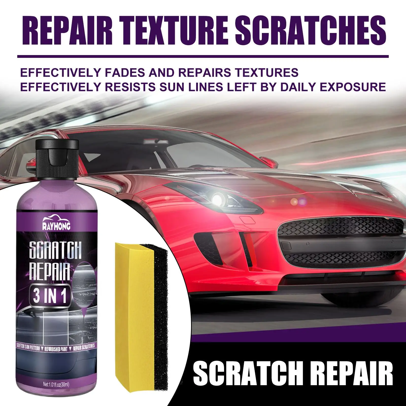 2xCar Scratch Swirl Remover Coating Liquid Sealant Easily Use 30ml