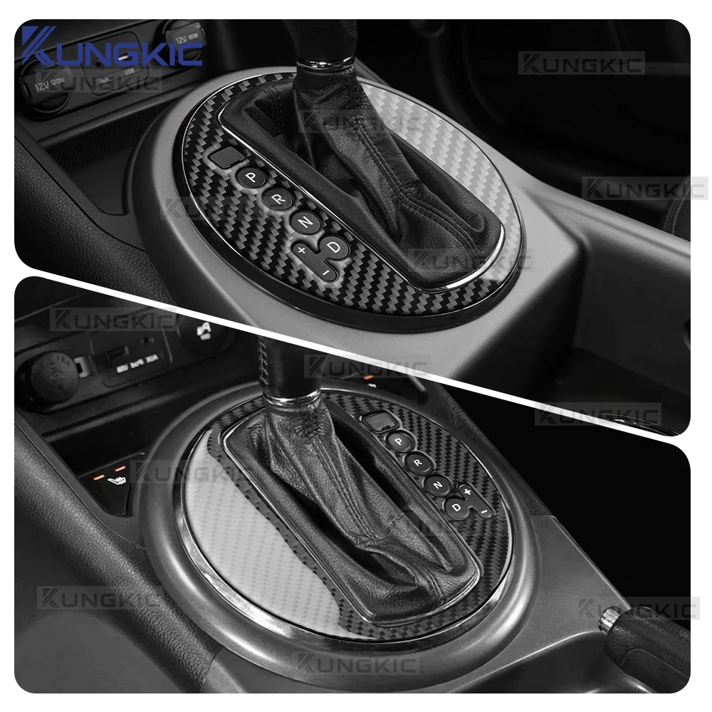 Soft Carbon Fiber Automatic Gear Shift Panel Frame Sticker For Kia Sportage SL 2011 2012 2013 2014 2015 2016 Interior Accessory