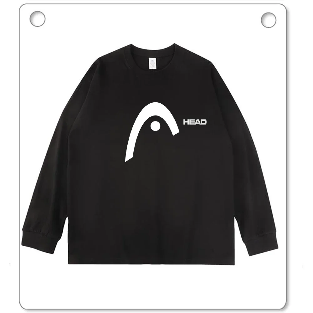 100% Cotton Long Sleeve T-Shirt Men Solid Basic Crew Neck Soft Casual Top view 3