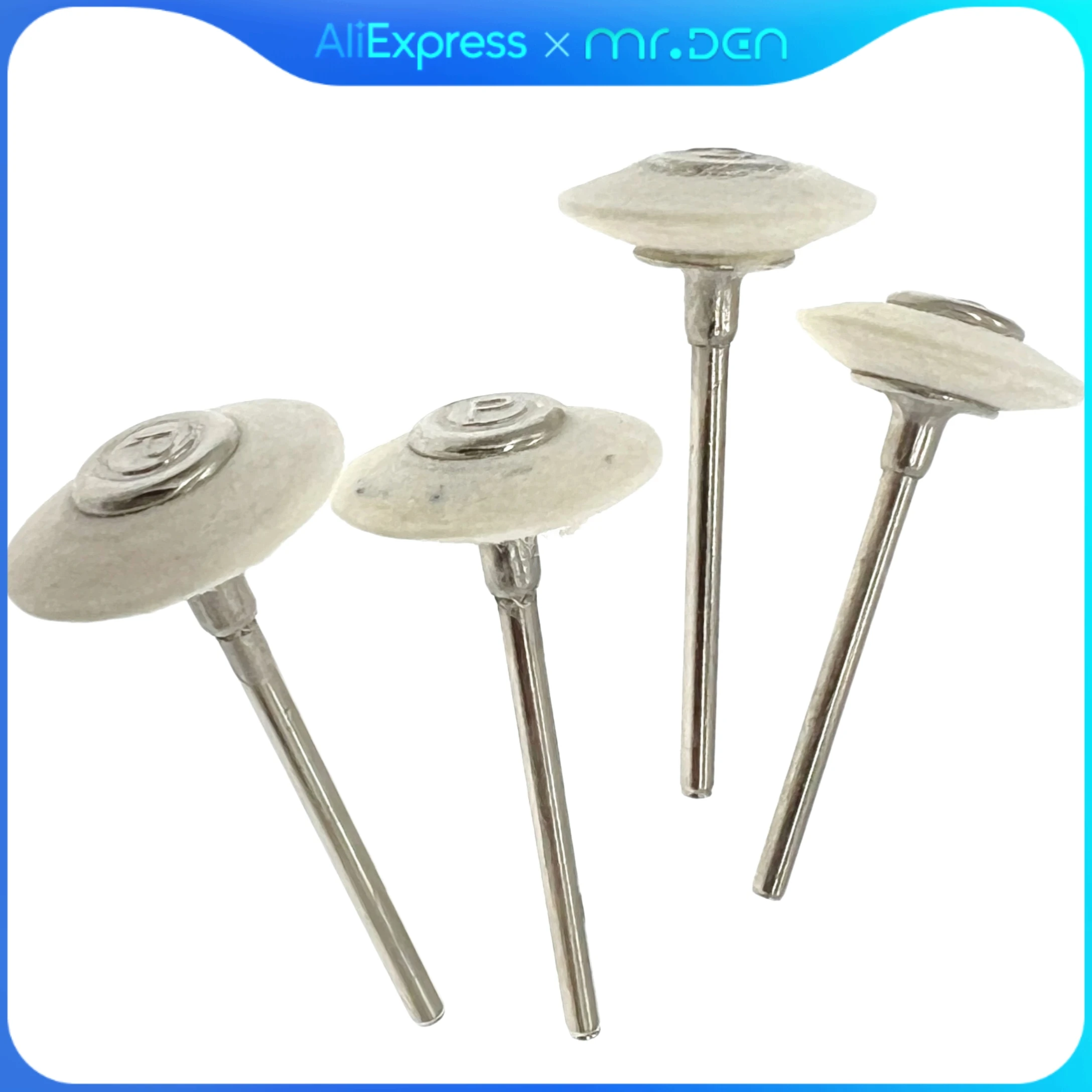 

100PCS Premium Dental Polishing Wheel Cotton Wool Brush For Dental Rotary Tools Durable Dentistry Lab Polishing Grinding