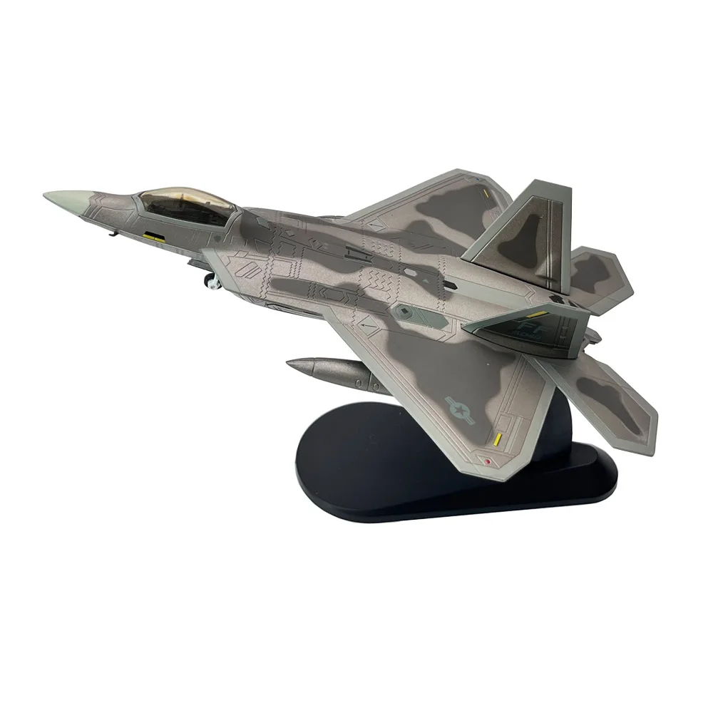 

1:100 1/100 Scale US Lockheed Martin F-22 F22 Raptor Fighter Plane Diecast Metal Airplane Aircraft Model Children Gift Toy