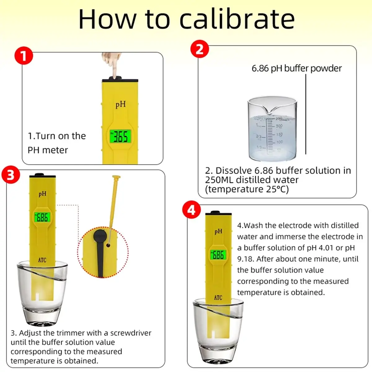 (A99Z) Digital Pocket Pen Type PH Meter Water Tester with ATC Accuracy 0.01 / Backlight / Temperature Compensation Function