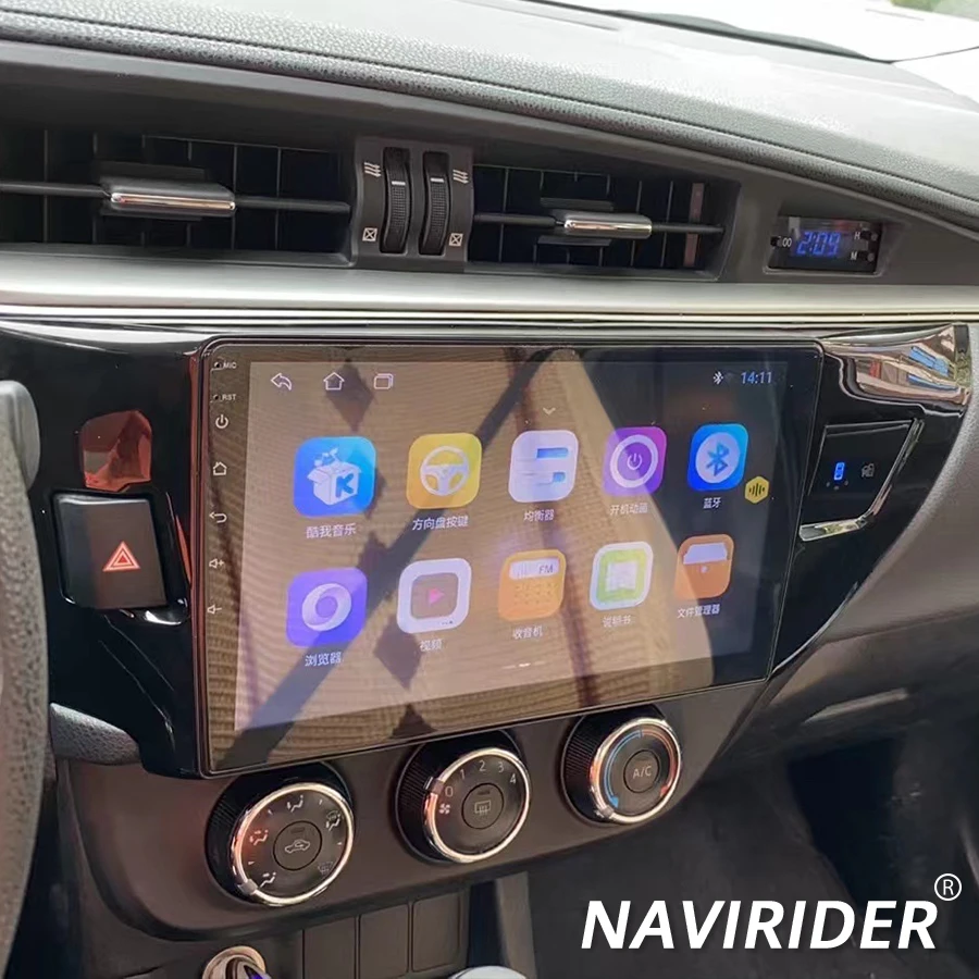 

8 + 128 ГБ Android 13 AI Голосовое управление навигация Беспроводная Автомагнитола для Toyota Corolla 2013-2016 мультимедийный видеоплеер