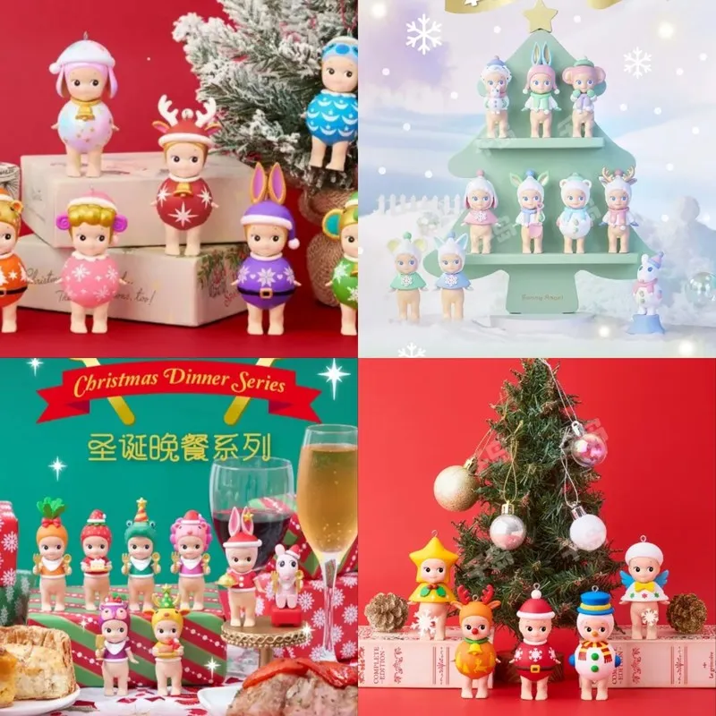 

Оригинальные коллекционные мини-фигурки Sonny Angel 2023: серия «Зимняя мечта» и «Рождественский ужин», подарочные наборы-сюрпризы для декора