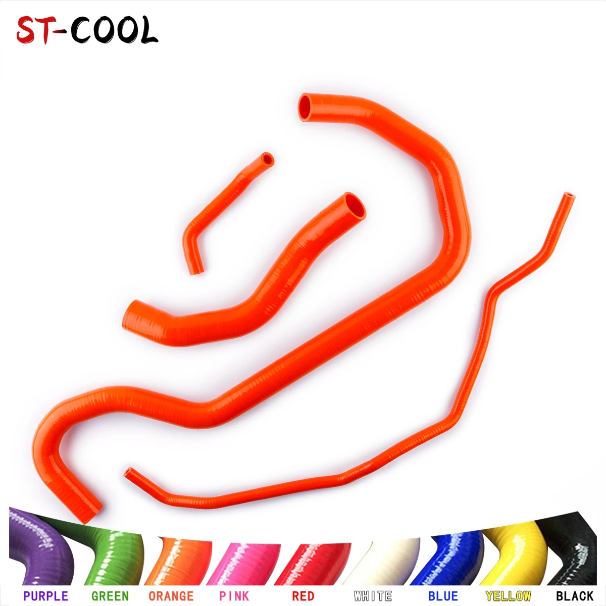 For 2003-2006 Hummer H2 6.0L 2004 2005 Water Coolant Radiator Hoses Kit Silicone Tubes 4Pcs 10 Colors