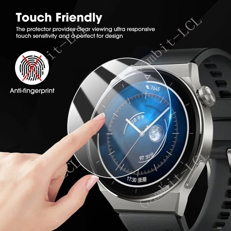 3PCS Tempered Glass For Huawei Watch GT 5 Pro 42MM 46MM 41MM GT5 4 3 2 GT4 GT3 GT2 Smart Screen Protector Cover Accessories