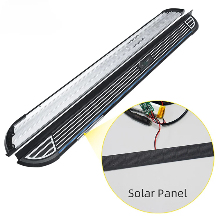 Maremlyn New Style Auto Accessories Wireless Solar Energy LED Light Car Side Step Running Board For Chery Tiggo8