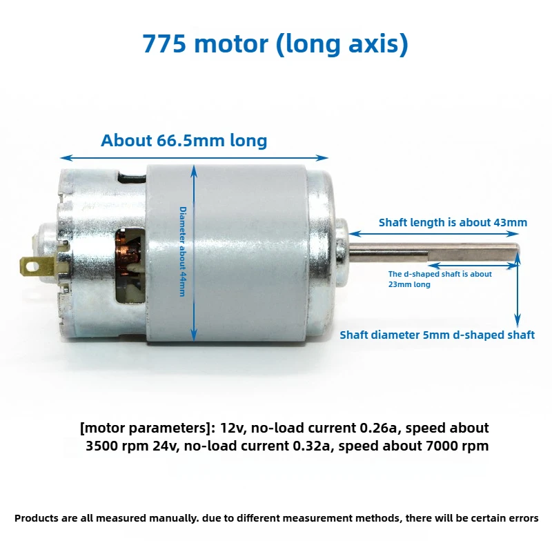775 มอเตอร์ขยายเพลาแรงบิดขนาดใหญ่มอเตอร์พัดลม DC12V 3500rpm 24V 7000rpm micro DC มอเตอร์ขนาดเล็กอุปกรณ์เสริม ball แบริ่ง