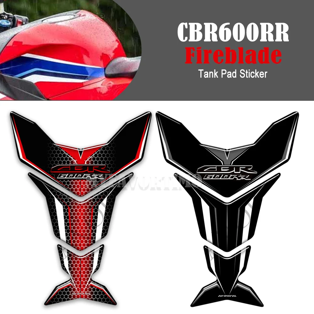 For Honda CBR 600RR CBR600RR Fireblade 2013 - 2022 Motorcycle Oil Fuel Tank Pad Protector  Sticker Decals Emblem