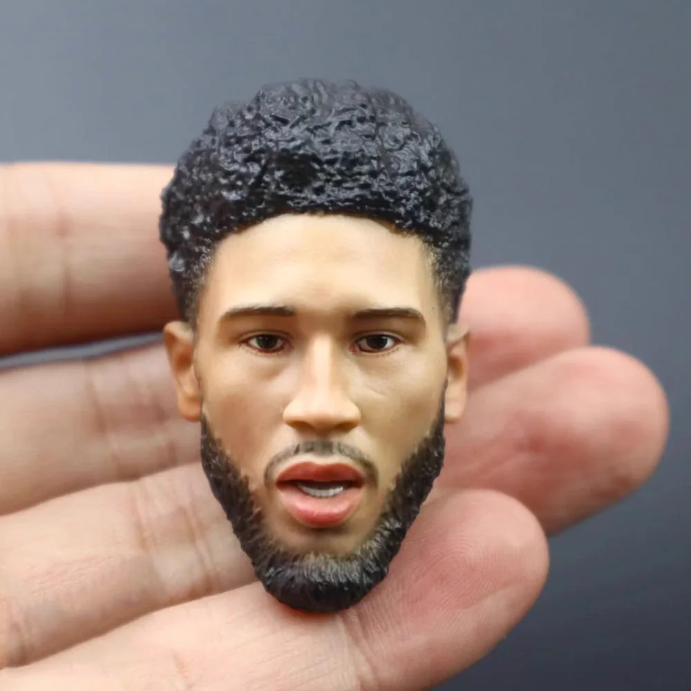 For Sale 1/6 Basketball Male Tatum Small Forward Head Sculpture Carving Toys Model For 12