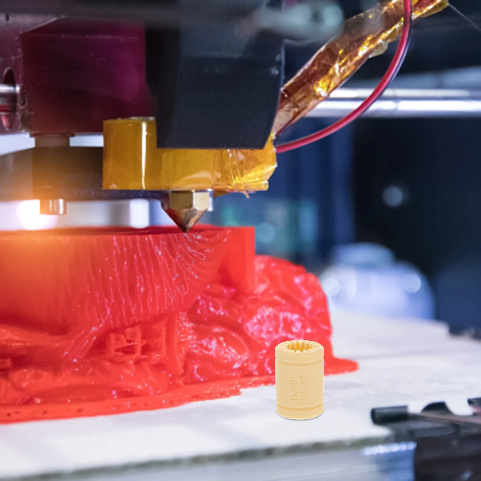 

Solid Polymer Bearing 3D Printer Plastic Linear Bearing Replacement Self-Lubricating Durable Smooth Surface Bushing