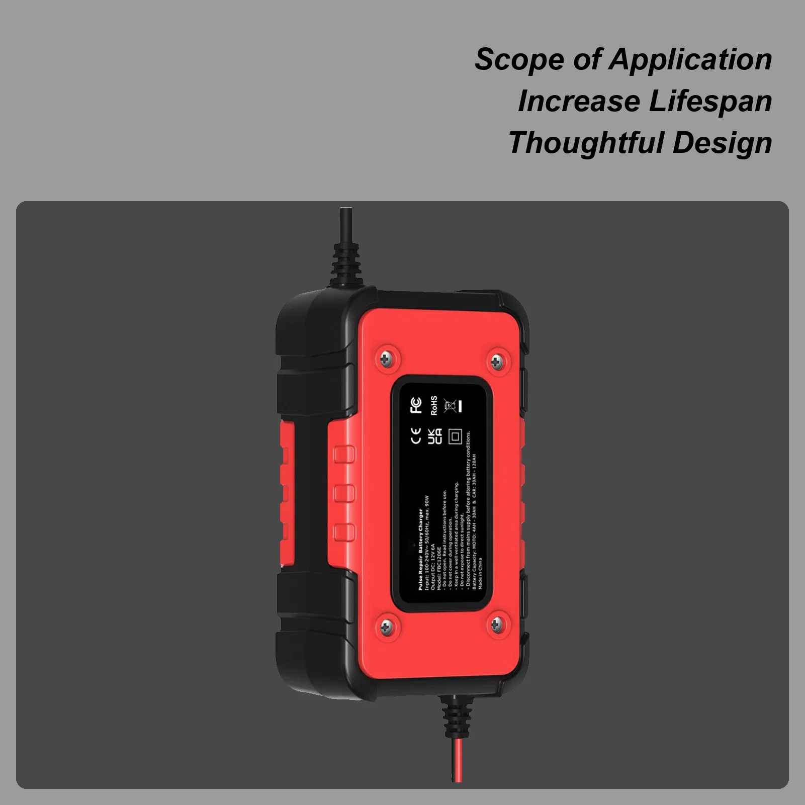 

Зарядное устройство для автомобиля, 12 В, 6 А, умное зарядное устройство, ЖК-дисплей, автоматическое обслуживание, десульфатор для морского грузовика, мотоцикла, квадроцикла