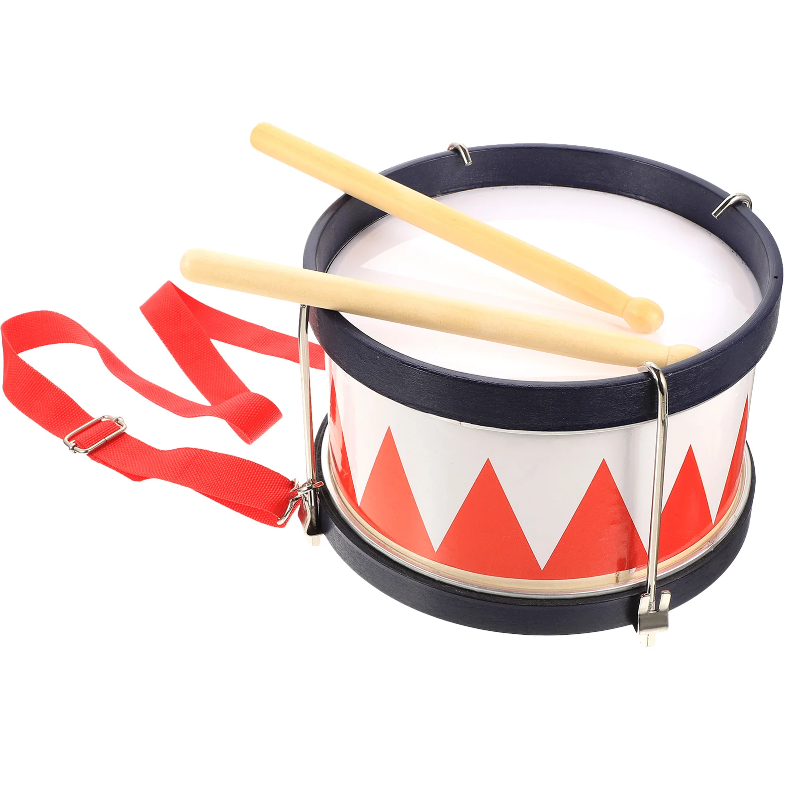 Snare Drum Kids Toys Metal Percussion Instruments Drumsticks Wood for Baby Music