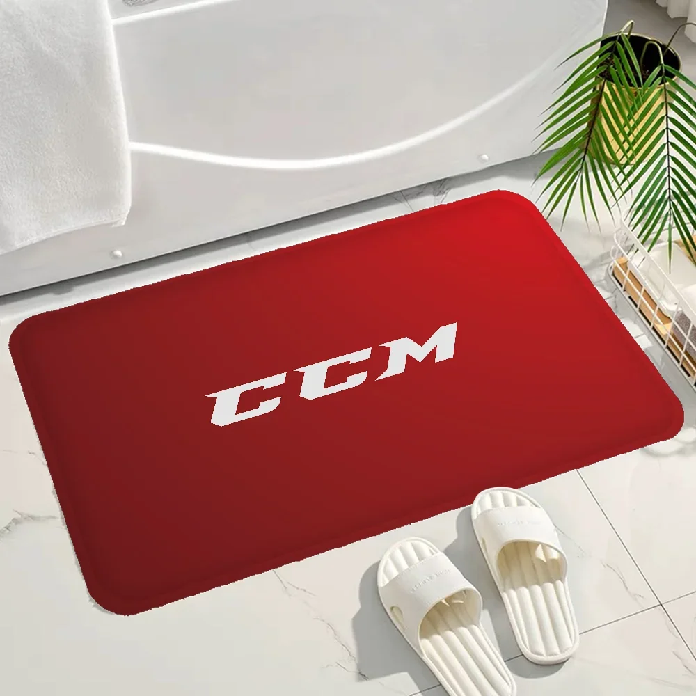 C-CCM Hockey Floor Mat Rectangle Anti-slip Home Soft Badmat Front Door Indoor Outdoor Mat Welcome Doormat