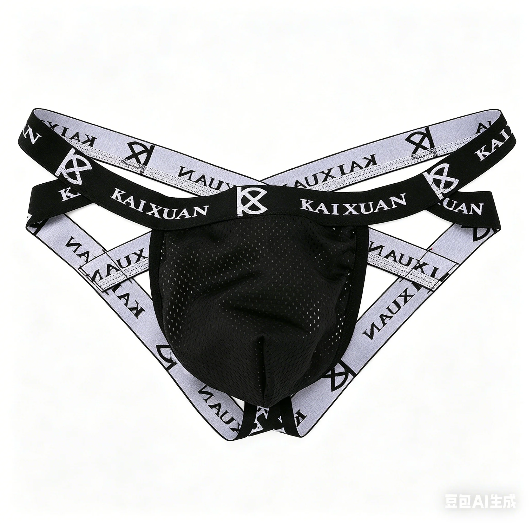 Ice Silk Mesh Jockstrap for Men Sexy U Convex Pouch Underwear Gays Erotic Open Buttock Thong Elastic Contrasting Color Underpant