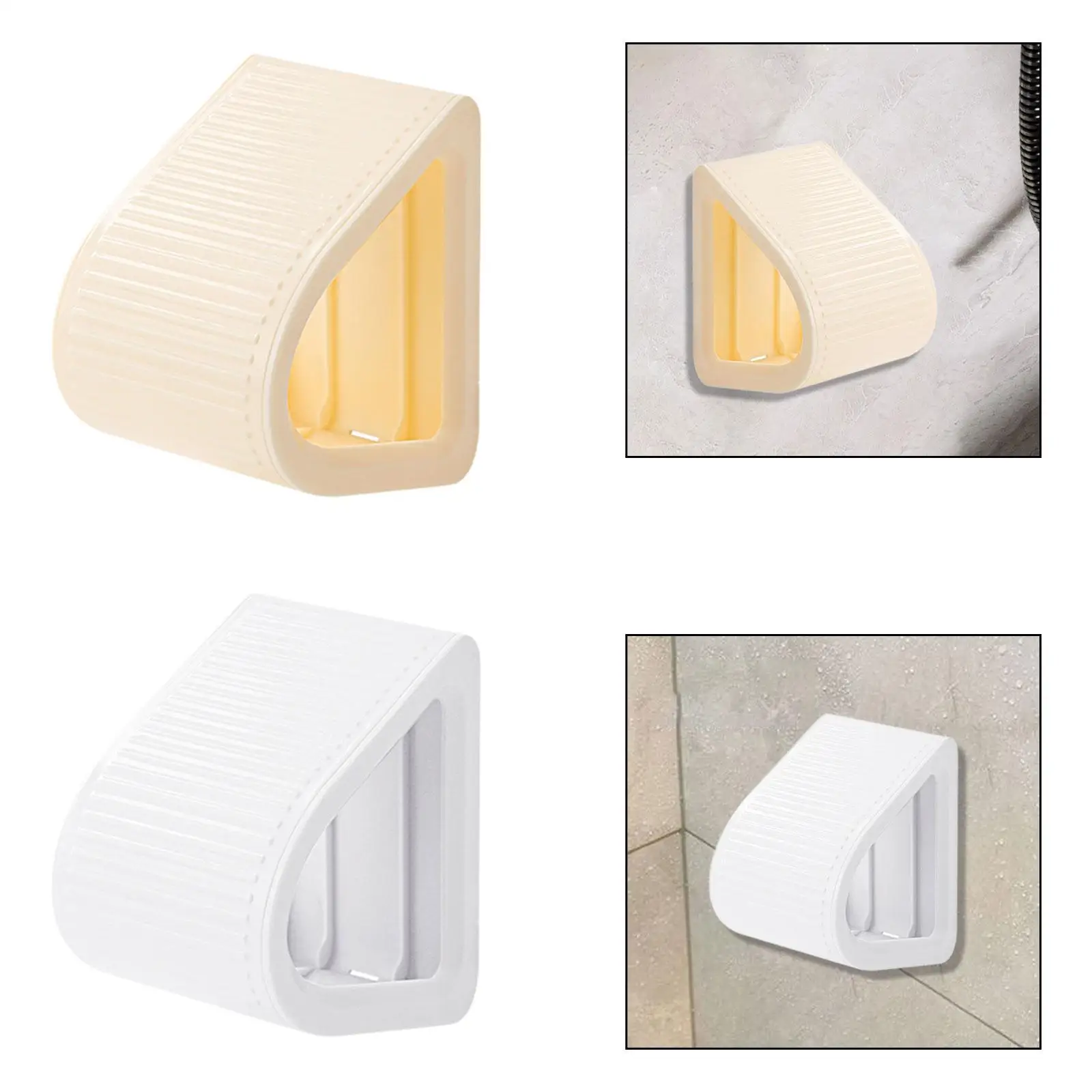 

Self Adhesive Shower Foot Rest Compact Non Slip Step Stool Space Saving Solution for Leg Care in Bathroom