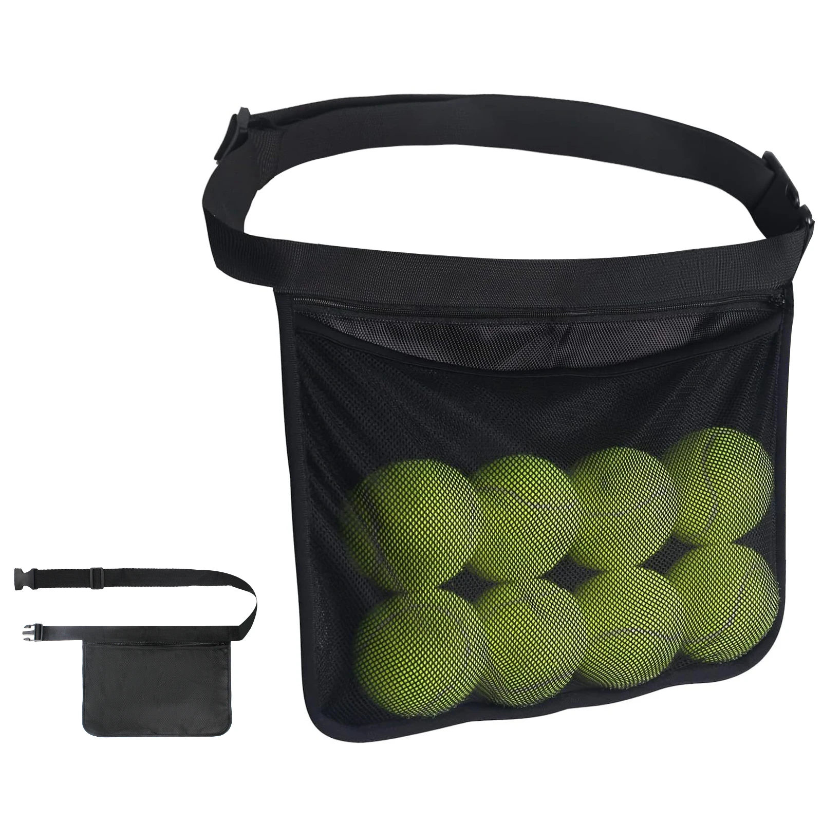 

Tennis Ball Band Holder Adjustable Pickleball Waist Pouch for Men Women Pack for Golf/Tennis/Running/Cycling Outdoor Sports