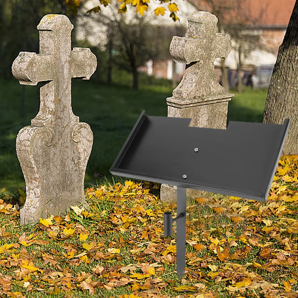 Grave Marker Stand Iron Pets Memorial Stone Stand Dog Memorial Stake Metal Cemetery Decoration for Lost Loved One Cat Dog