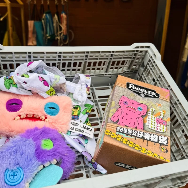 Hot Selling Genuine Stock Cute Tooth Monster Shopping Bag Fuggler Tooth Monster Toy Cartoon Pendant Blind Box Collection Gifts view 2