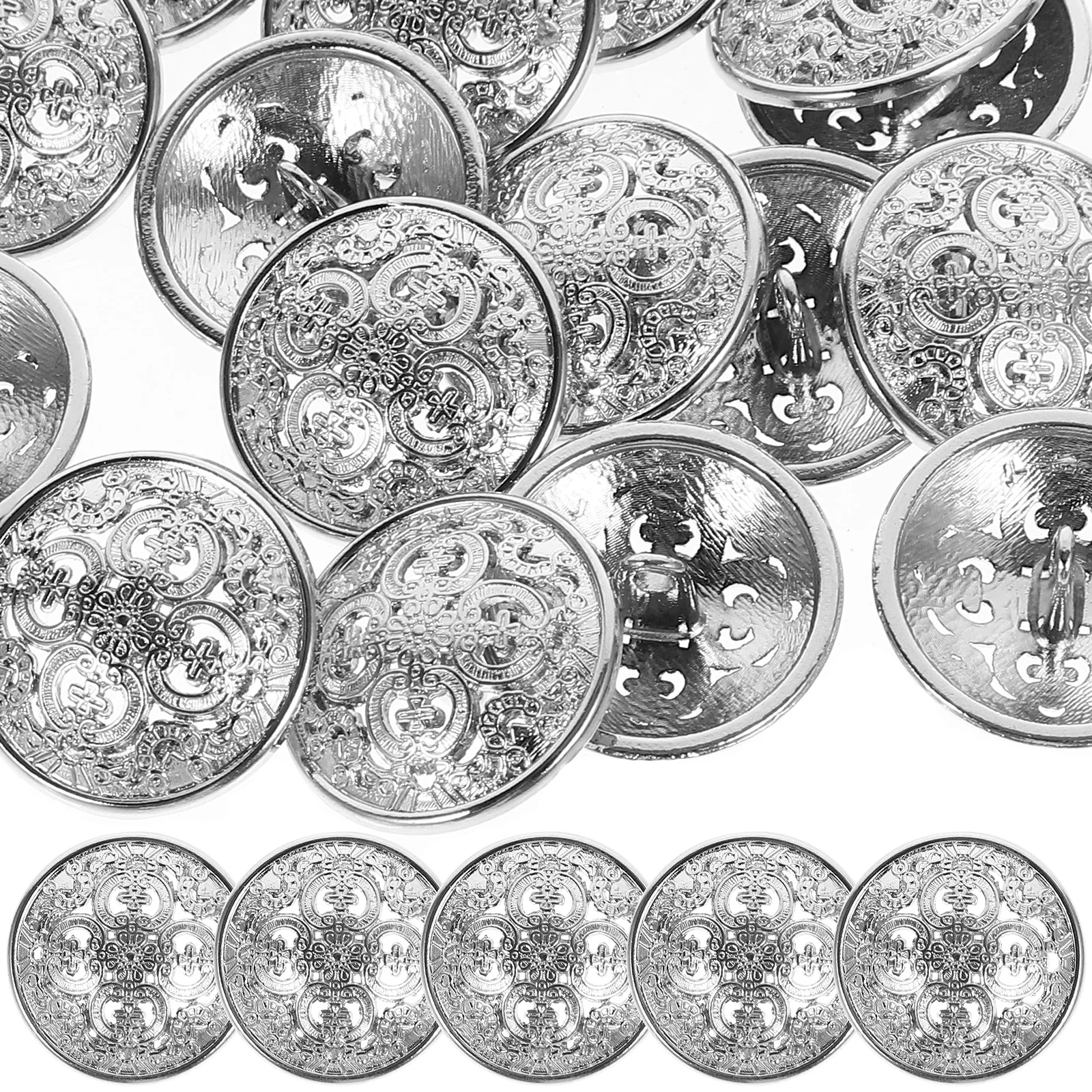 20Pcs Metal Buttons for Clothing Jackets Suits Sewing DIY Crafts Sturdy Decorative Clothes Decors Jacket Button