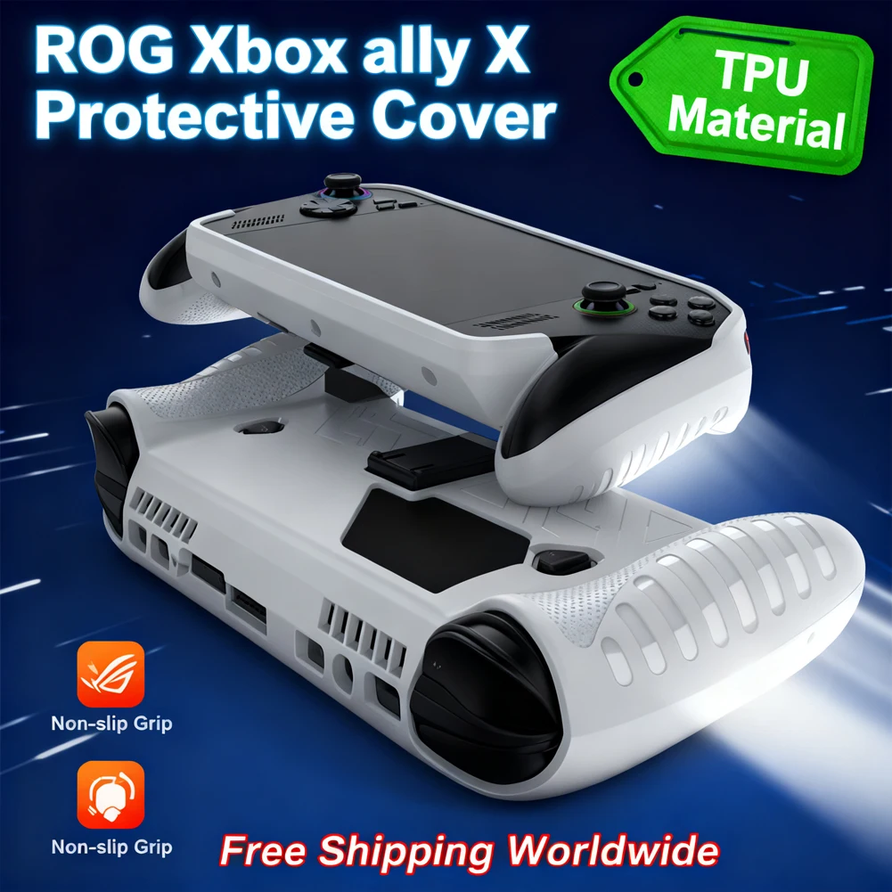 حافظة واقية لهاتف ASUS ROG Xbox Ally X ROG Xbox Ally (2025) حافظة من مادة TPU - غطاء حماية كامل مقاوم للصدمات وغير قابل للانزلاق