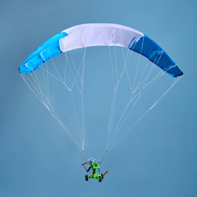 

1Set Wingspan 98cm RC Powered Paraglider PNP Kit Nylon Paragliding Canopy 1104 Brushless Motor Wheeled Frame Outdoor Flying Toys
