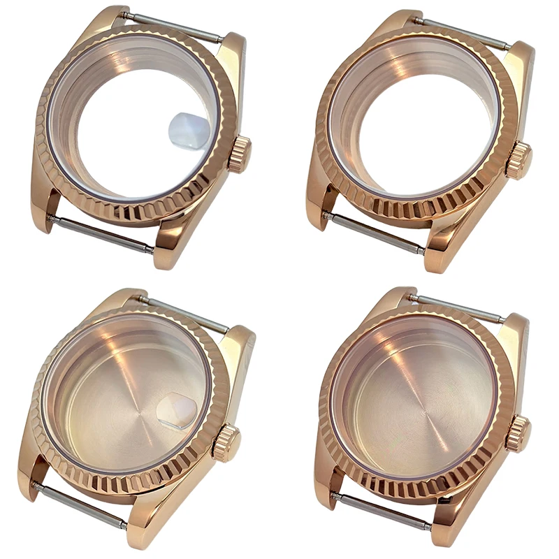 

NOOKIDA RoseGold Good Quality 316L StainlessSapphire Glass 36mm/39mm For Men Watch Case Fit NH35/NH36 Movement Waterproof