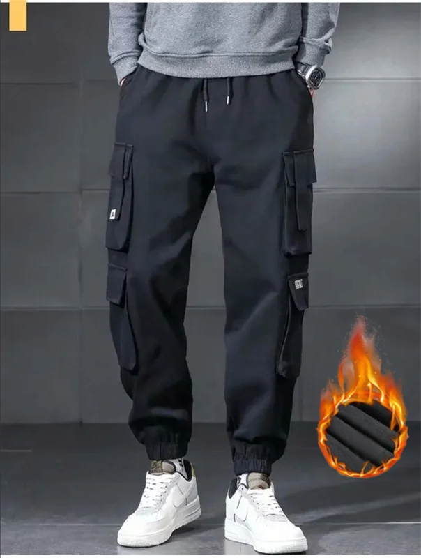 Primavera e autunno 2024 pantaloni larghi dritti da pista pantaloni autunnali da uomo pantaloni casual pantaloni oversize