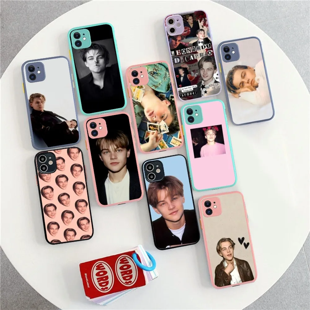 

L-Leonardo D-Dicaprio Y-Young Phone Case for iPhone 14 11 12 13 Mini Pro Max 8 7 Plus X XR XS MAX Translucent Matte Cover