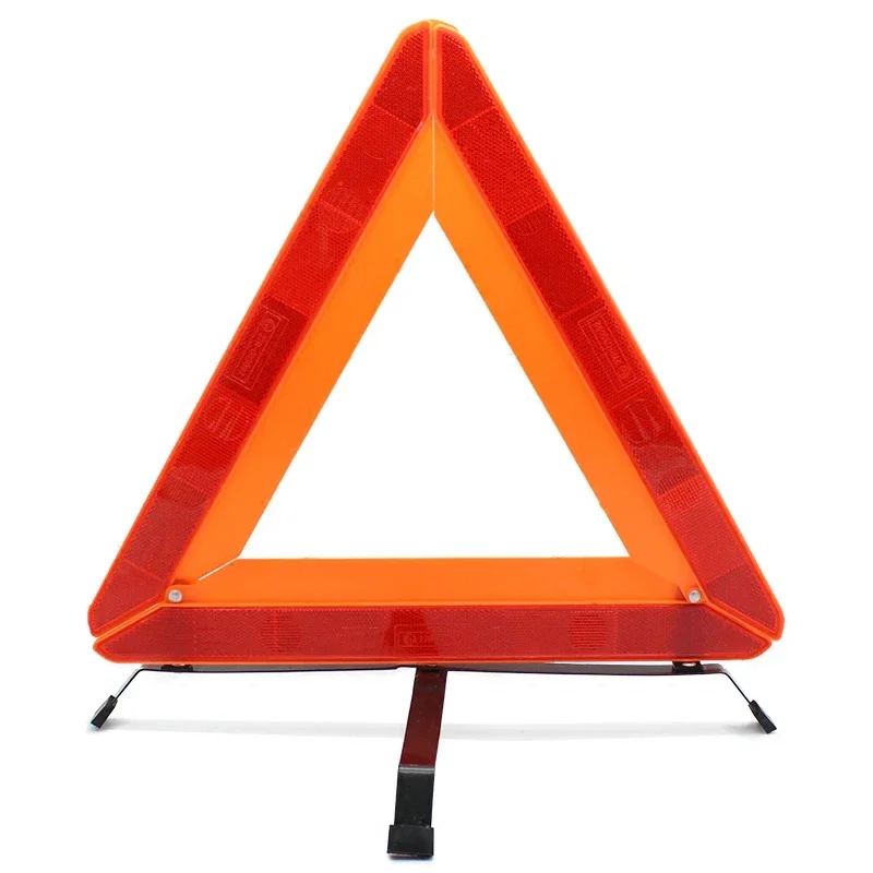 Special reflective folding tripod for warning signs of accident barrier parking vehicles