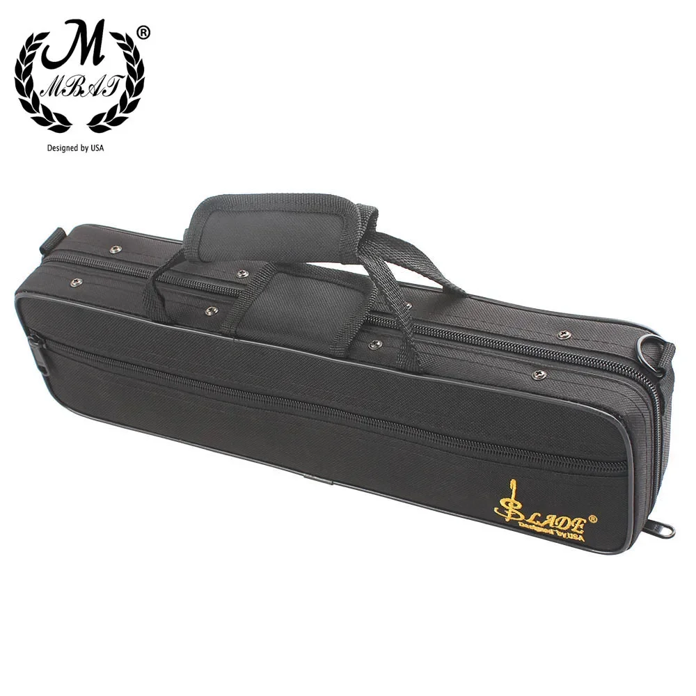 M MBAT Portable Flute Bag 600D Waterproof Oxford Cloth Flute Case Storage Box Handbag With Strap Musical Instrument Accessories