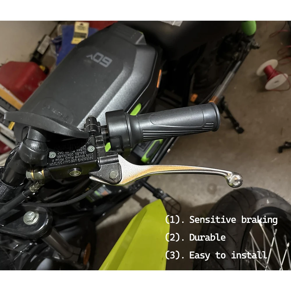 Silver Right/Left Disc Brake Lever for 50cc 125cc Chinese Dirt Bike Pit Bike Honda Yamaha Joker Parts Chrome Plating