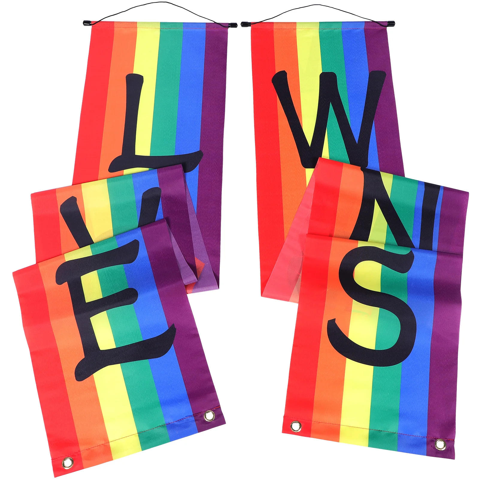 

Rainbow Porch Banner Pride Day Party Front Door Sign Wall Hanging Decorations Polyester Banner Outdoor Indoor Use Durable 3D